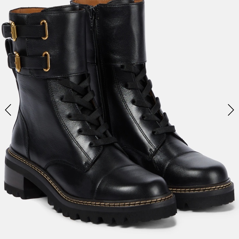 Mallory leather ankle boots